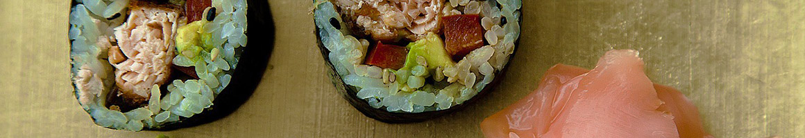 Eating Japanese Sushi at AJ Sushi Restaurant restaurant in Hollister, CA.